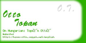 otto topan business card